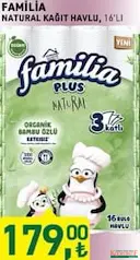 FAMİLİA NATURAL KAĞIT HAVLU 16'LI indirimli fiyat FAMİLİA NATURAL KAĞIT HAVLU 16'LI fiyat ve kampanya bilgisi